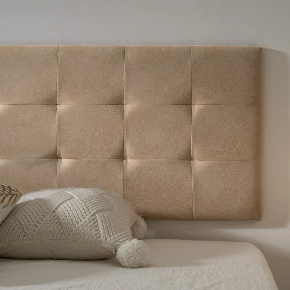Checkered Fabric Headboard