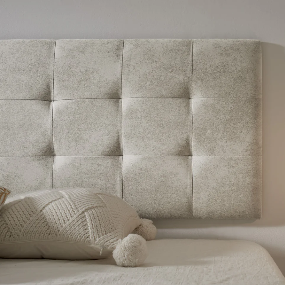 Checkered Fabric Headboard