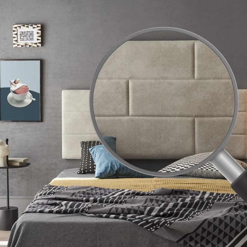 Brick Wall Fabric Headboard