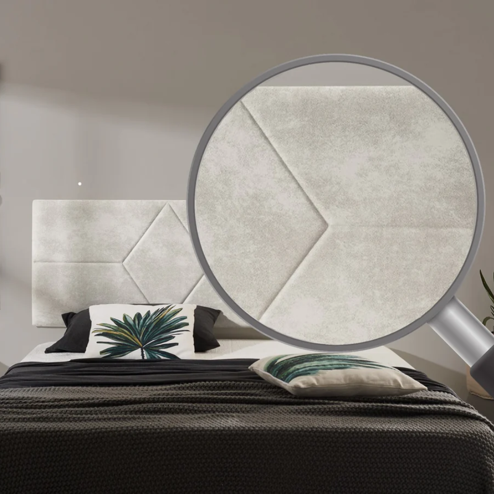 Rhombus Fabric Headboard