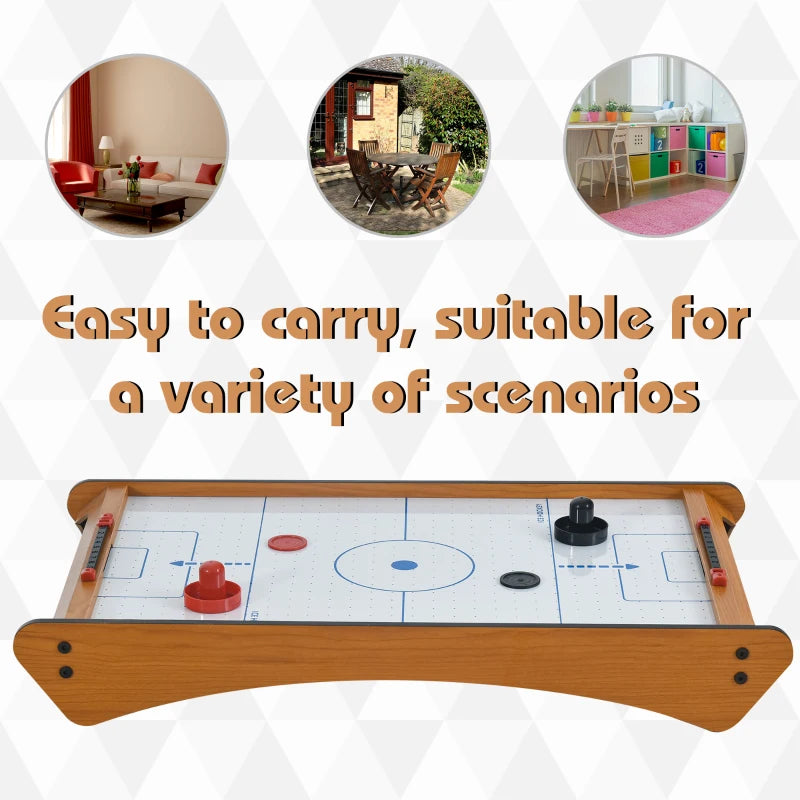 2.5FT Tabletop Air Hockey Wooden Game Table