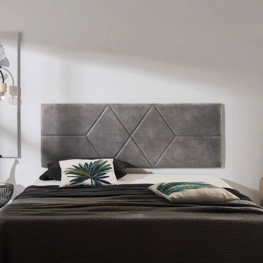 Rhombus Fabric Headboard
