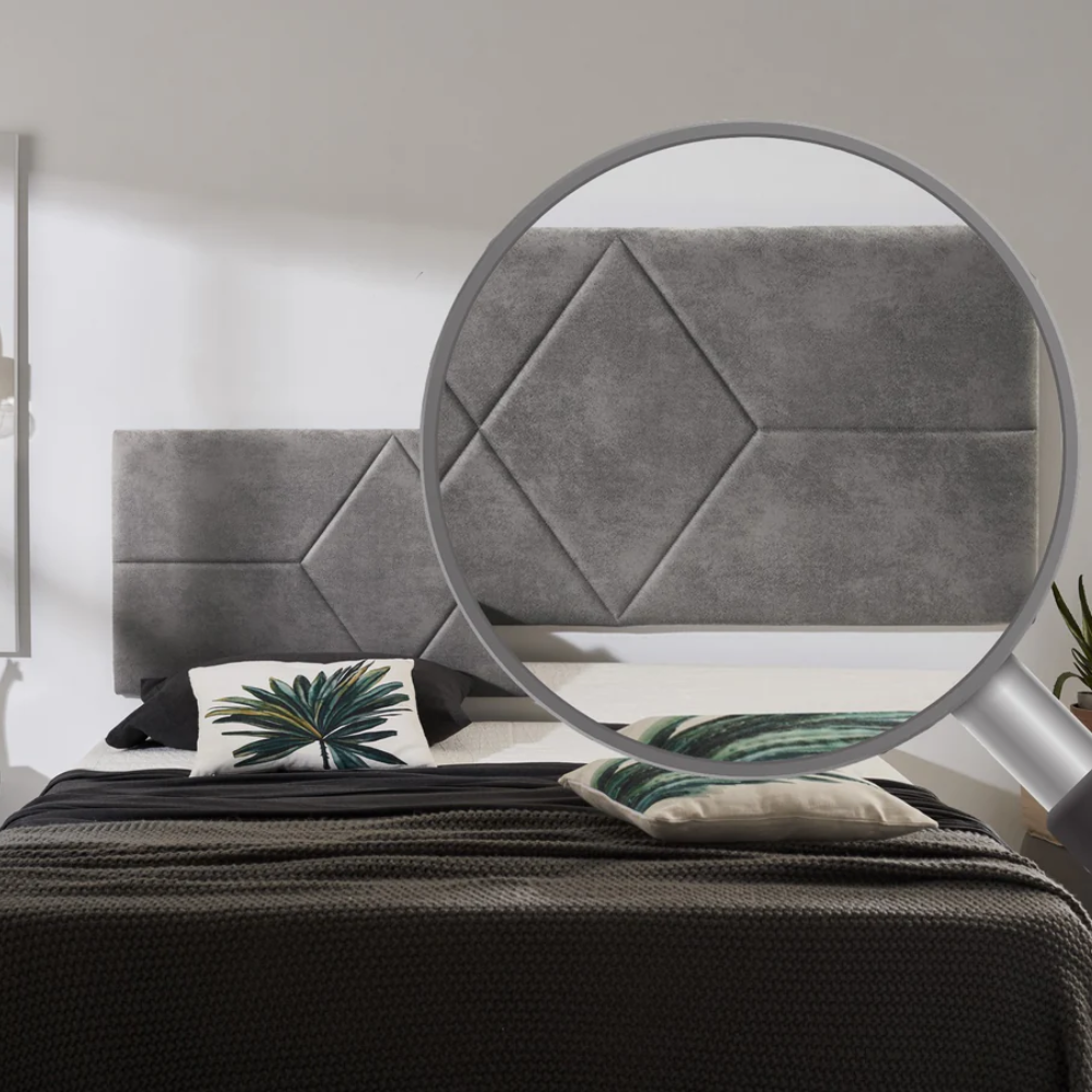 Rhombus Fabric Headboard