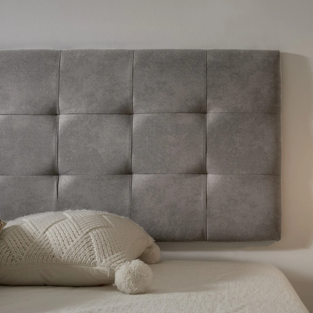 Checkered Fabric Headboard