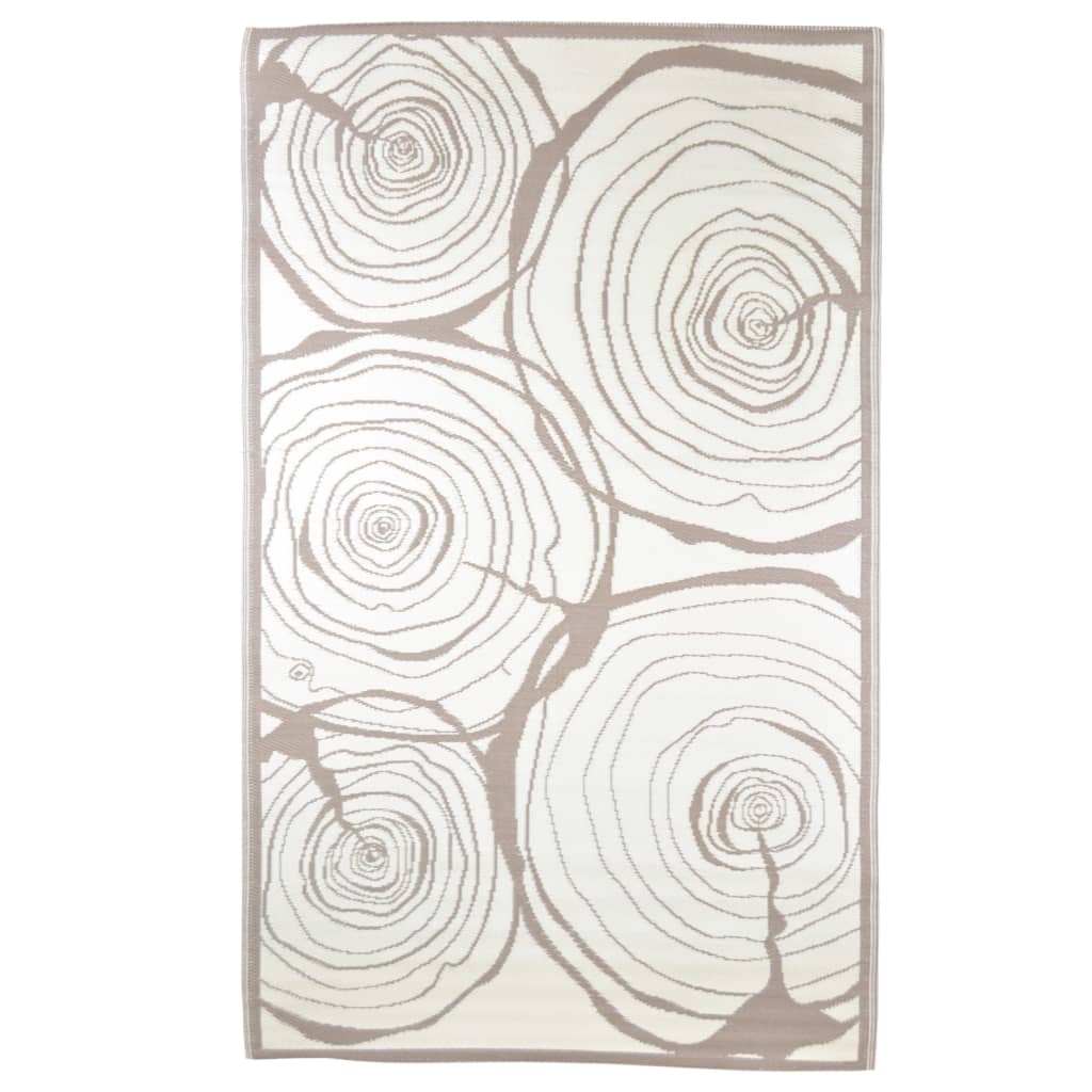 Esschert Design Outdoor Rug 240X150Cm Growth Rings