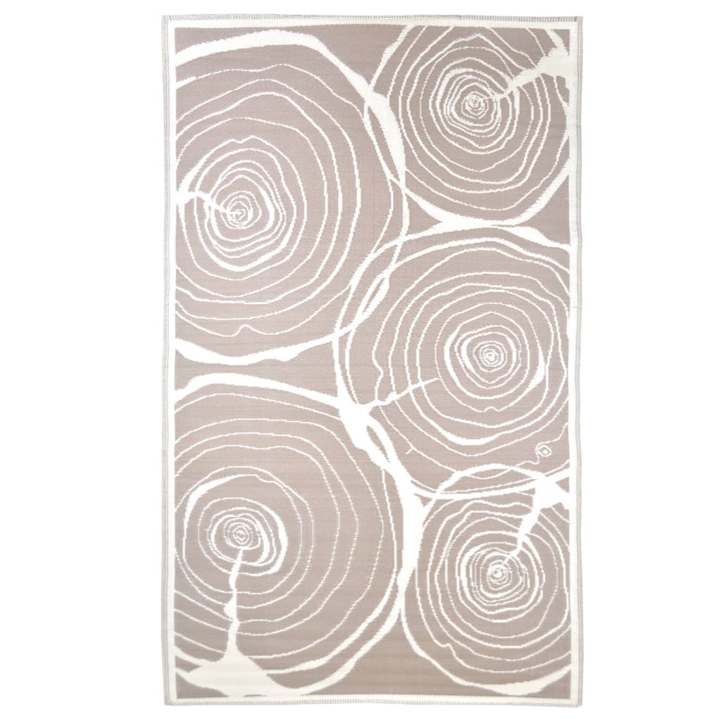 Esschert Design Outdoor Rug 240X150Cm Growth Rings