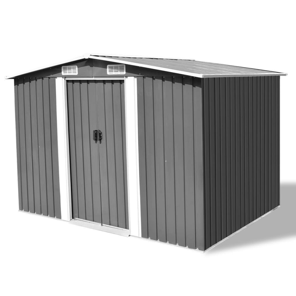 Garden Storage Shed 257X205X178 Cm Steel