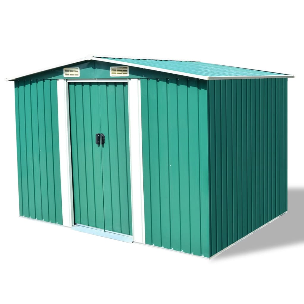 Garden Storage Shed 257X205X178 Cm Steel