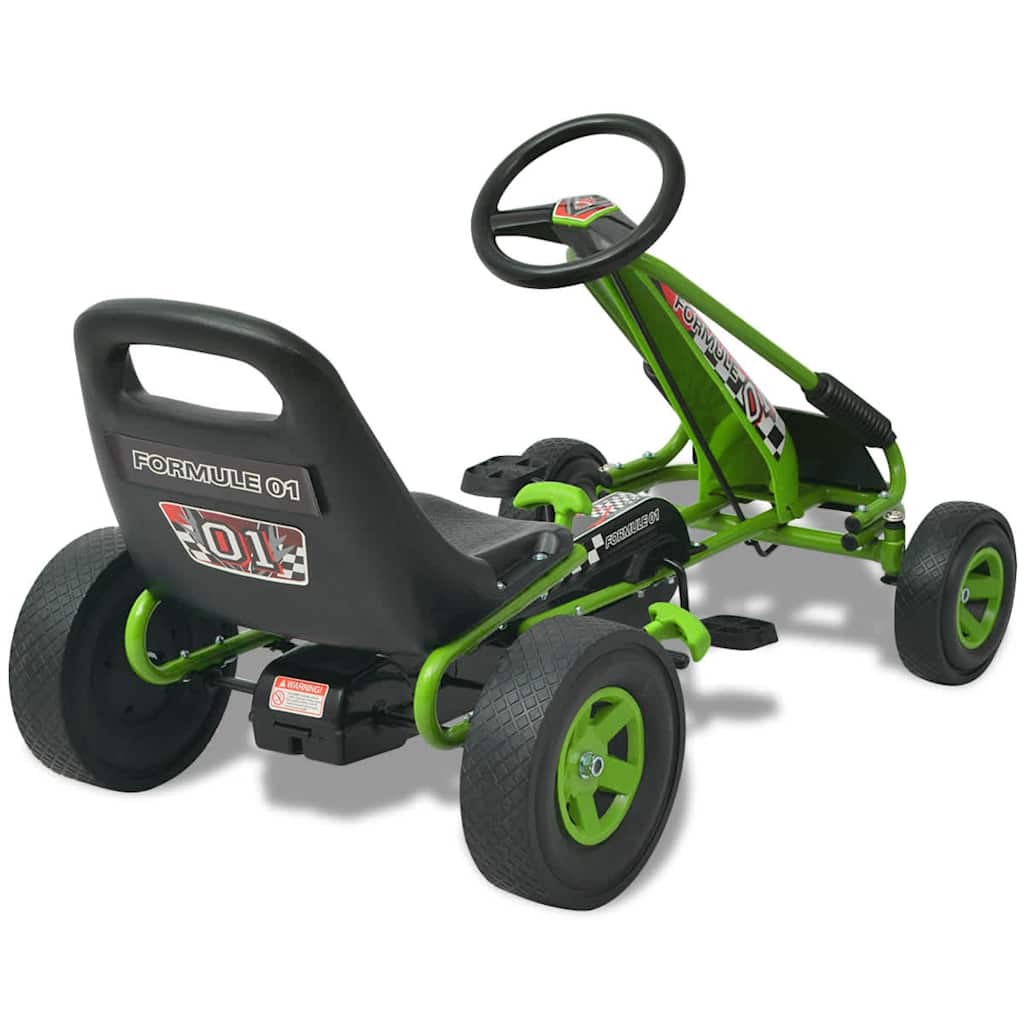 Pedal Go Kart With Adjustable Seat Green