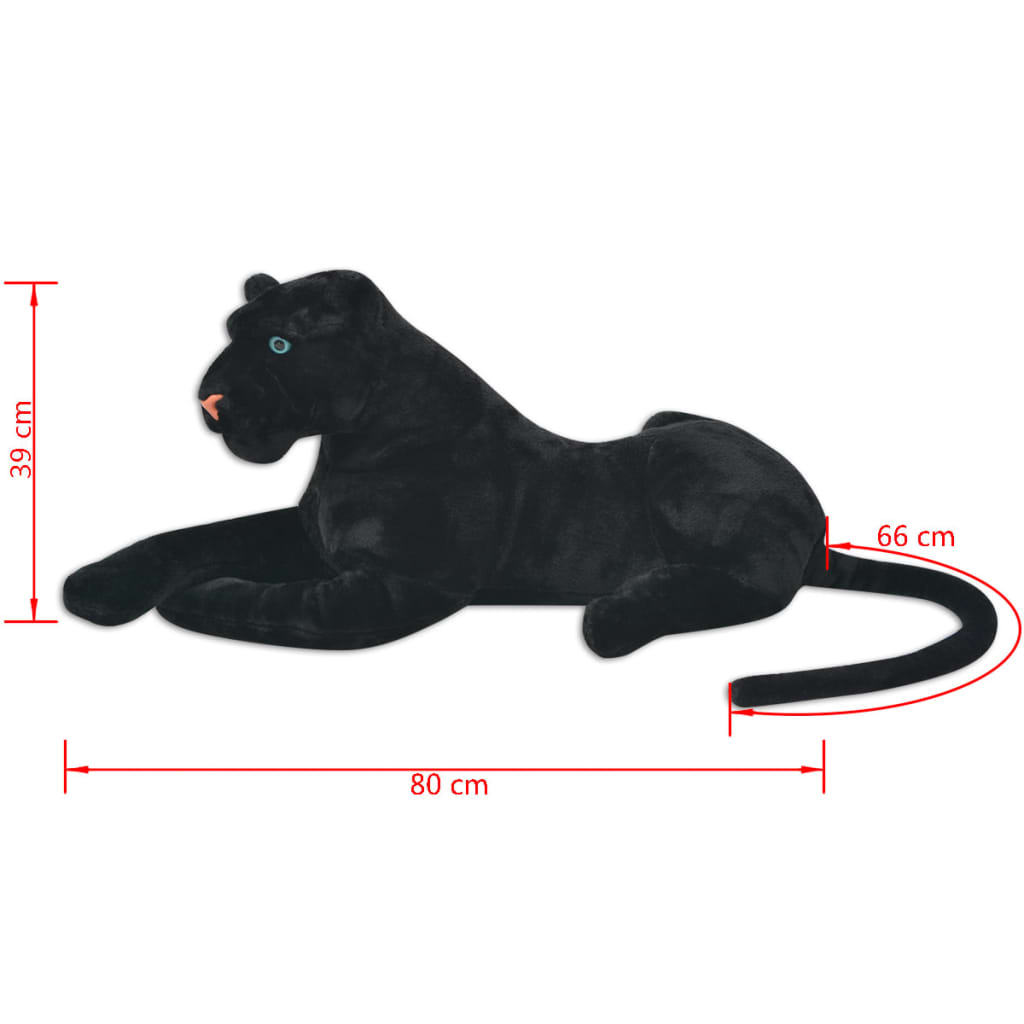 Panther Toy Plush Black Xxl