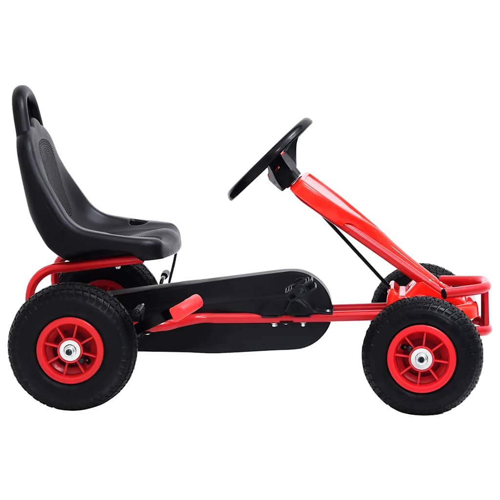 Pedal Go-Kart With Pneumatic Tyres Red