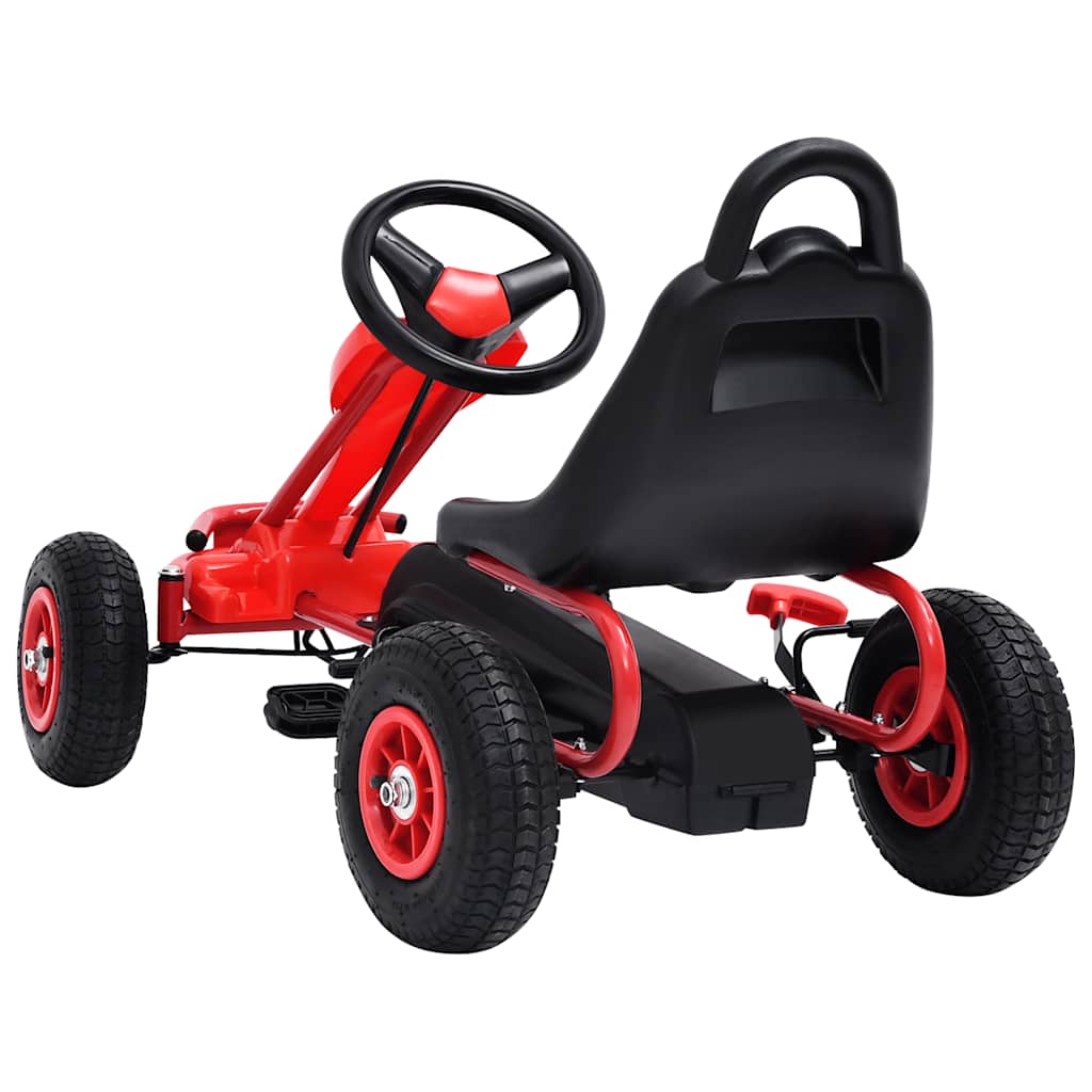 Pedal Go-Kart With Pneumatic Tyres Red