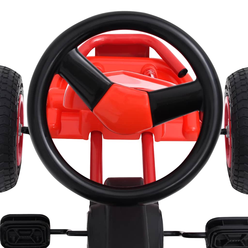 Pedal Go-Kart With Pneumatic Tyres Red