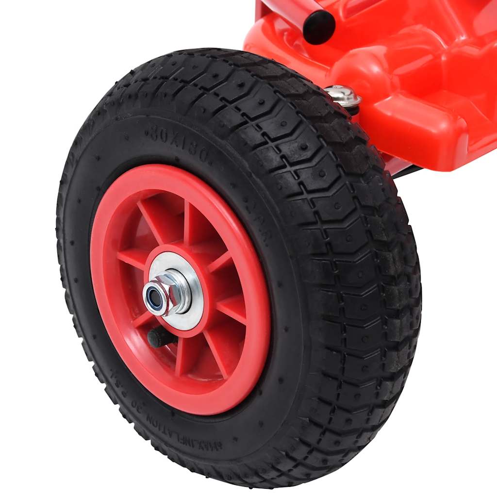 Pedal Go-Kart With Pneumatic Tyres Red