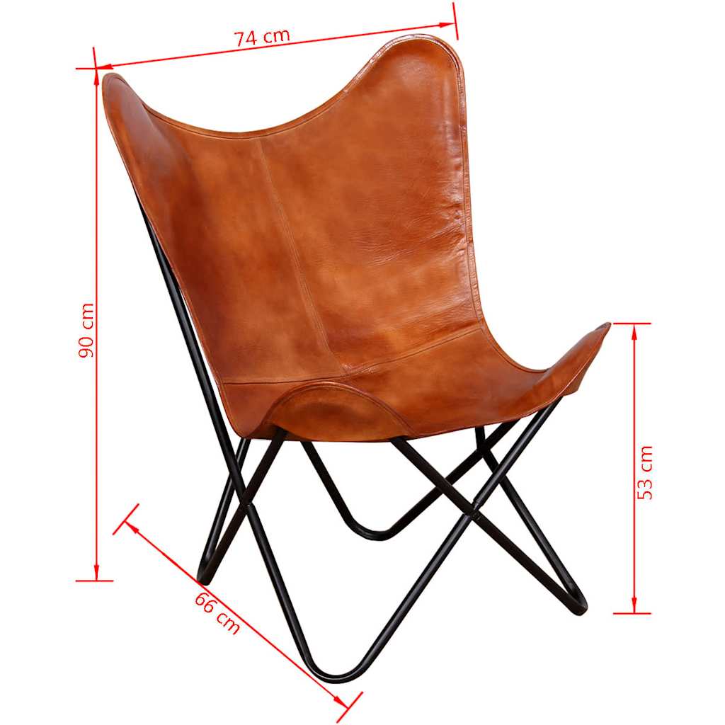 Butterfly Chair Real Leather