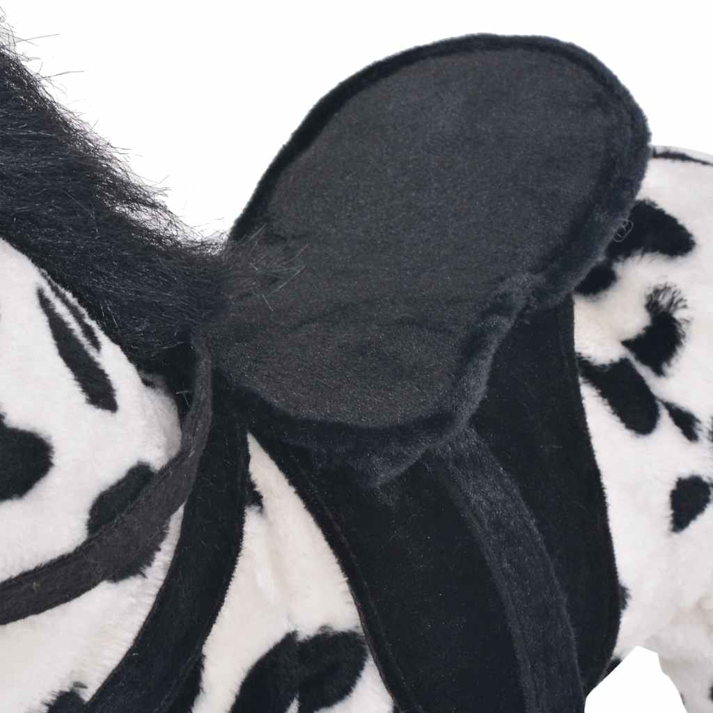 Standing Plush Toy Horse Black And White Xxl