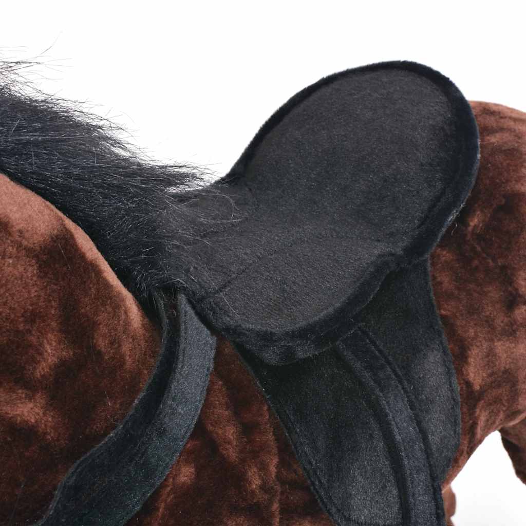 Standing Plush Toy Horse Dark Brown Xxl