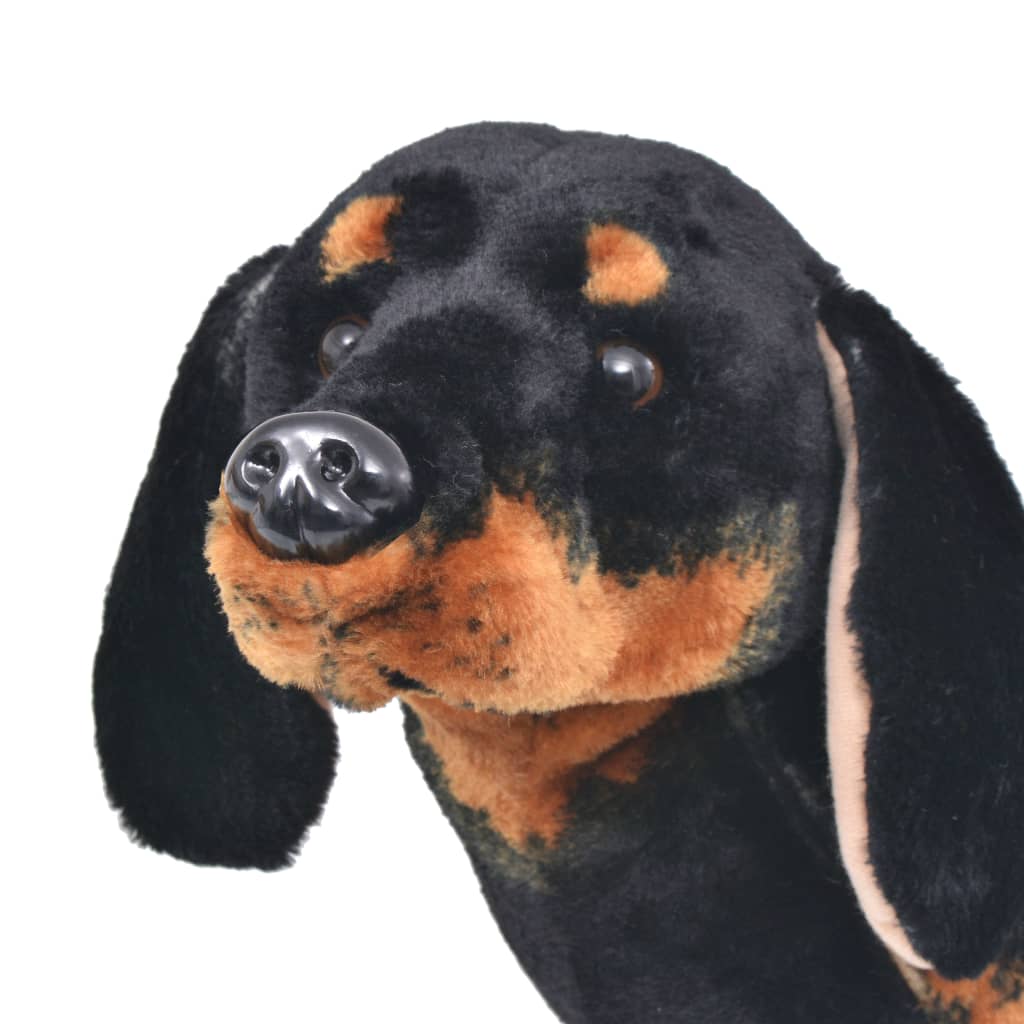Standing Plush Toy Dachshund Dog Black Xxl