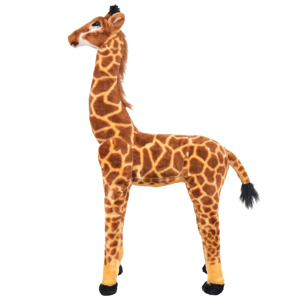 Standing Plush Toy Giraffe Brown And Yellow Xxl