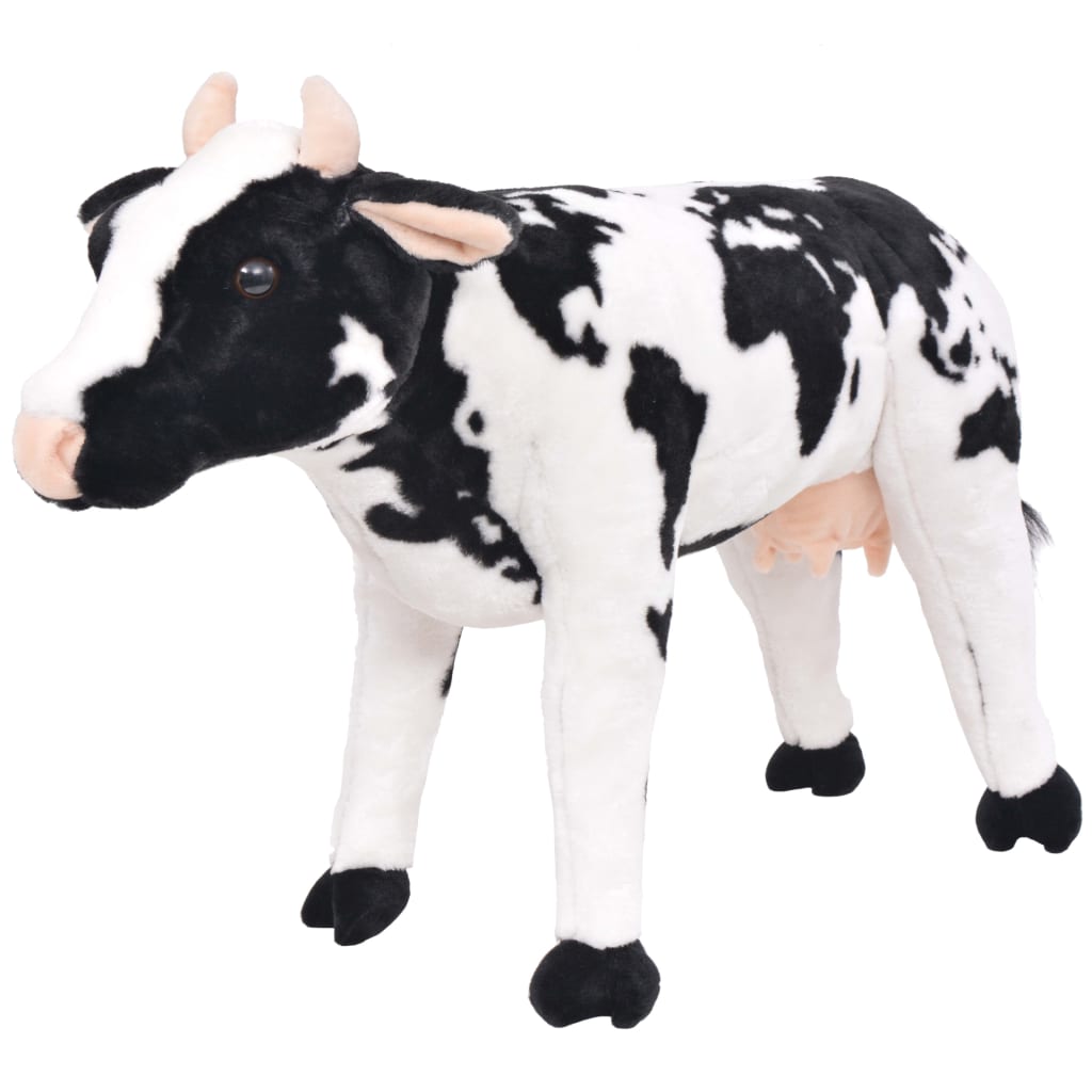 Standing Plush Toy Cow Black And White Xxl