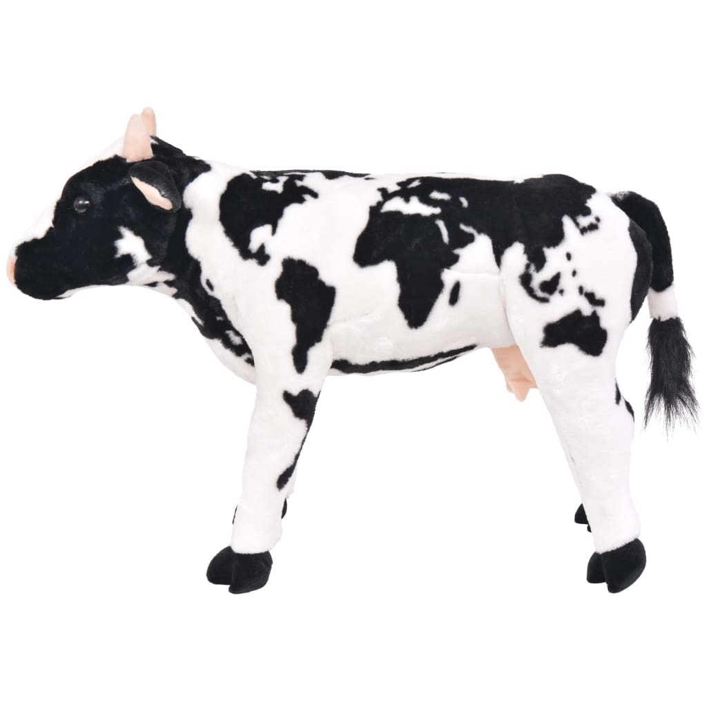 Standing Plush Toy Cow Black And White Xxl