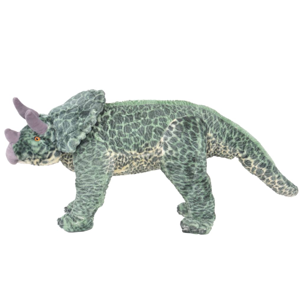 Standing Plush Toy Triceratops Dinosaur Green Xxl