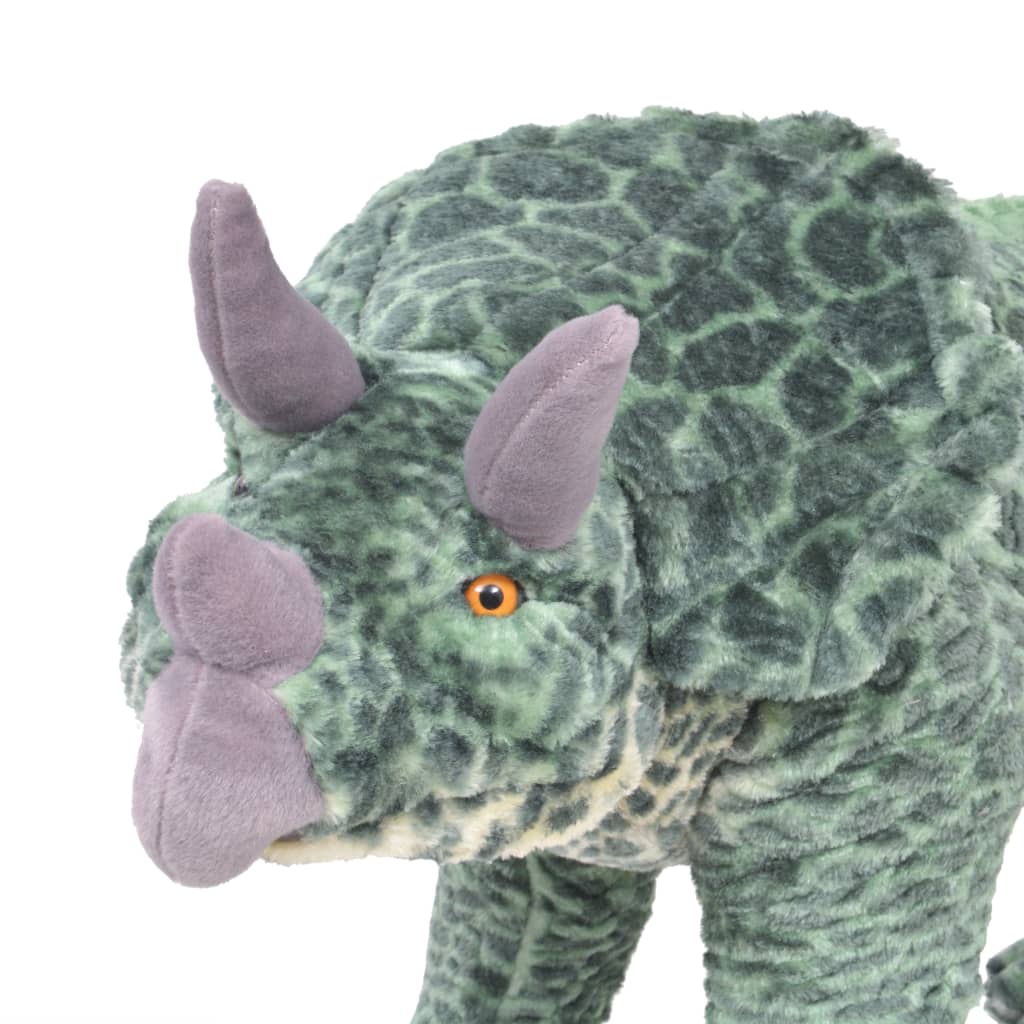 Standing Plush Toy Triceratops Dinosaur Green Xxl