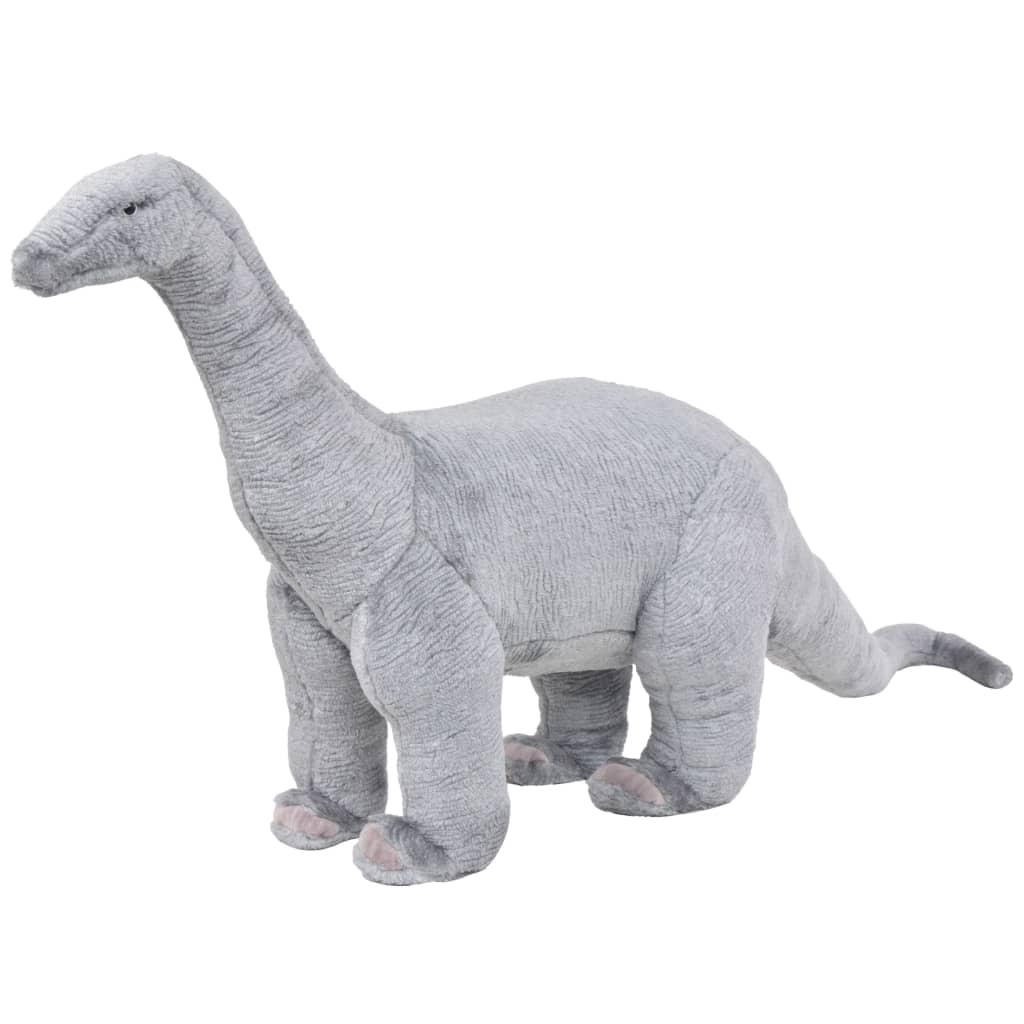Standing Plush Toy Brachiosaurus Dinosaur Grey Xxl