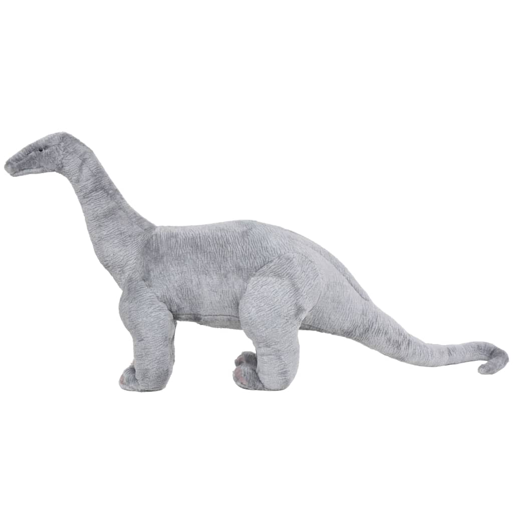 Standing Plush Toy Brachiosaurus Dinosaur Grey Xxl