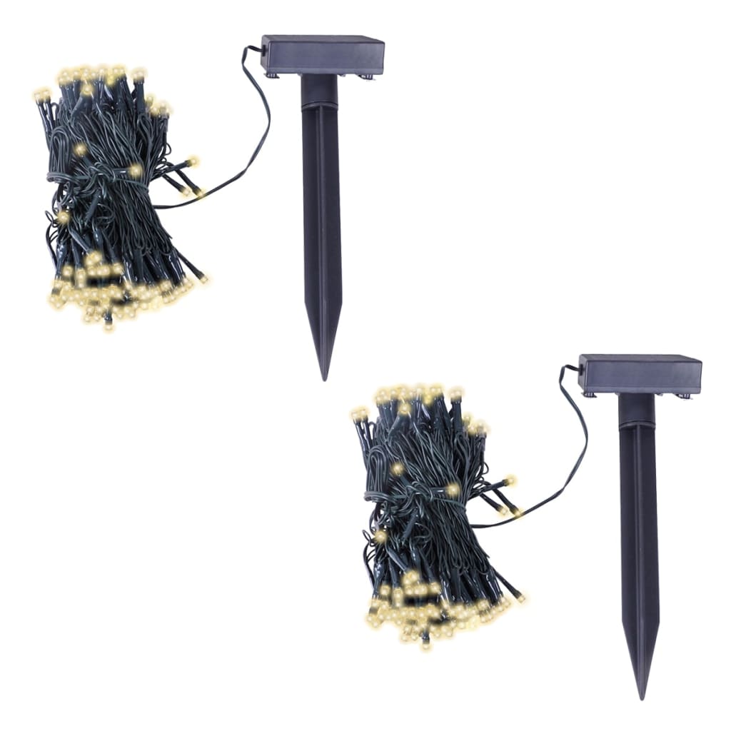 Led Solar String Lights 2 Pcs Warm White