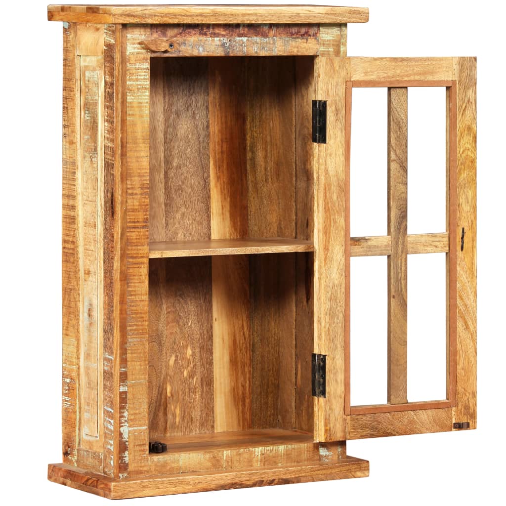 Wall Cabinet Solid Reclaimed Wood 44X21X72 Cm