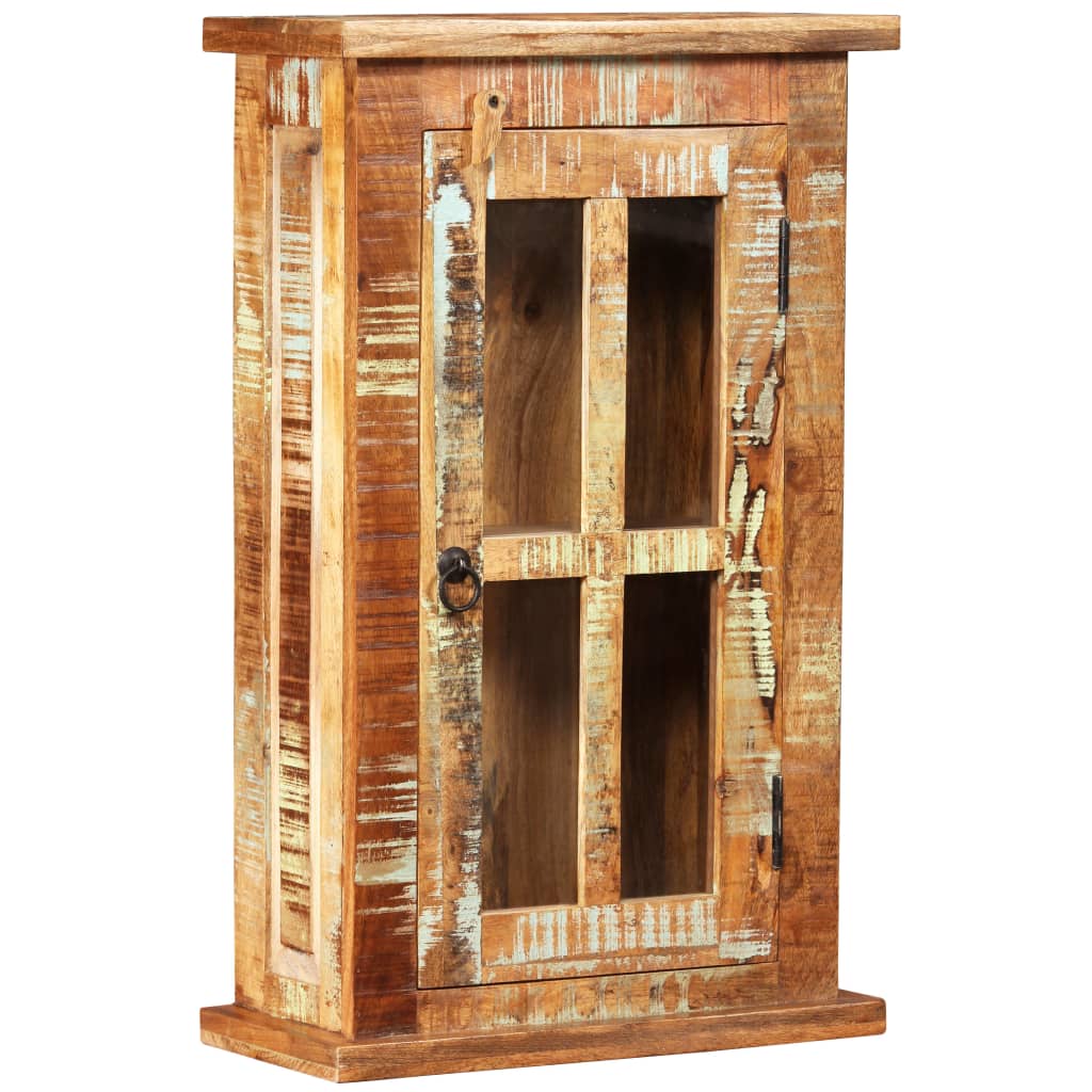 Wall Cabinet Solid Reclaimed Wood 44X21X72 Cm