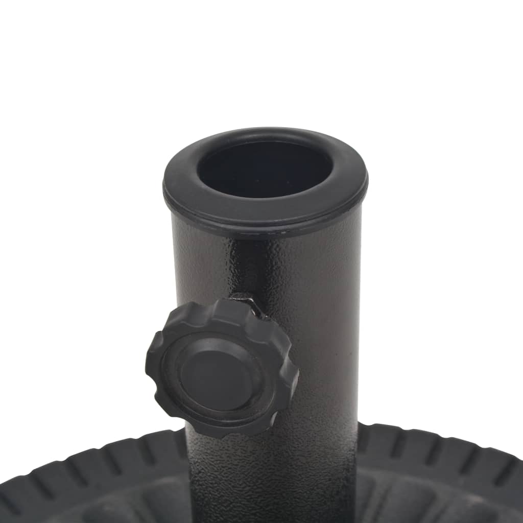Parasol Base Resin Round Black
