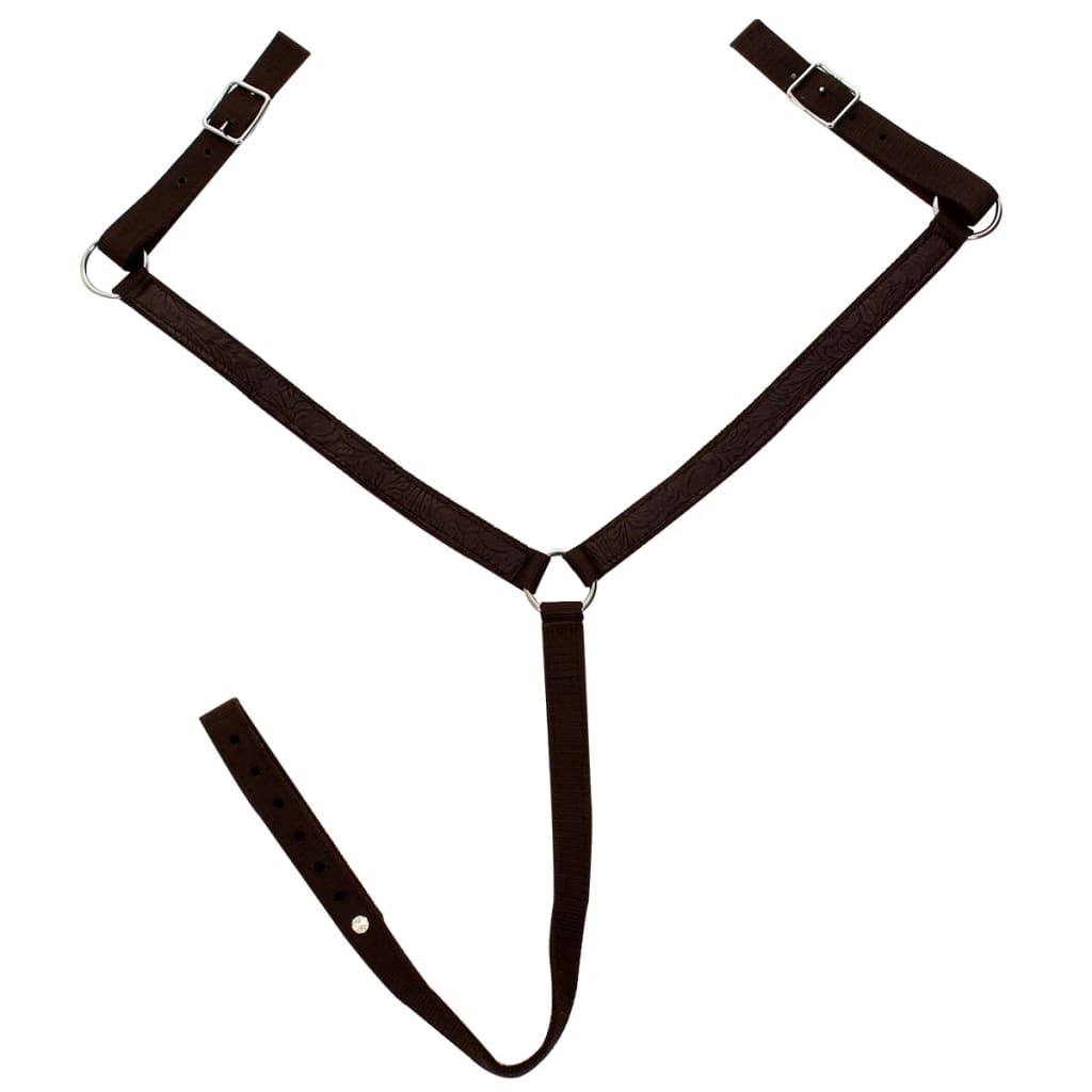 Western Saddle. Headstall&Breast Collar Real Leather 16"