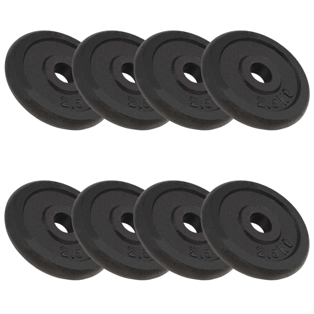Weight Plates 2 Pcs 2X10 Kg Cast Iron
