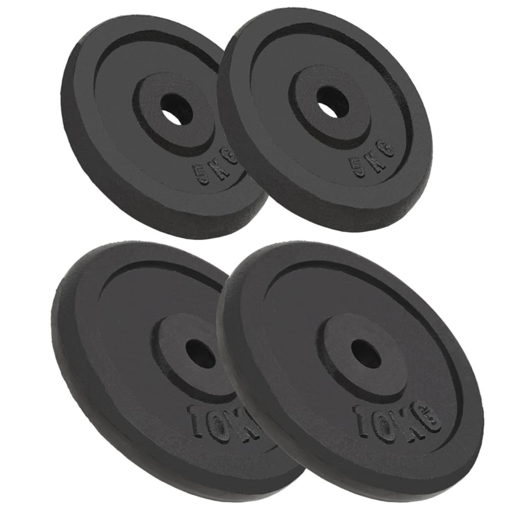Weight Plates 2 Pcs 2X10 Kg Cast Iron
