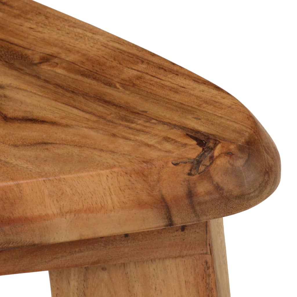 Bar Stools 2 Pcs Solid Acacia Wood