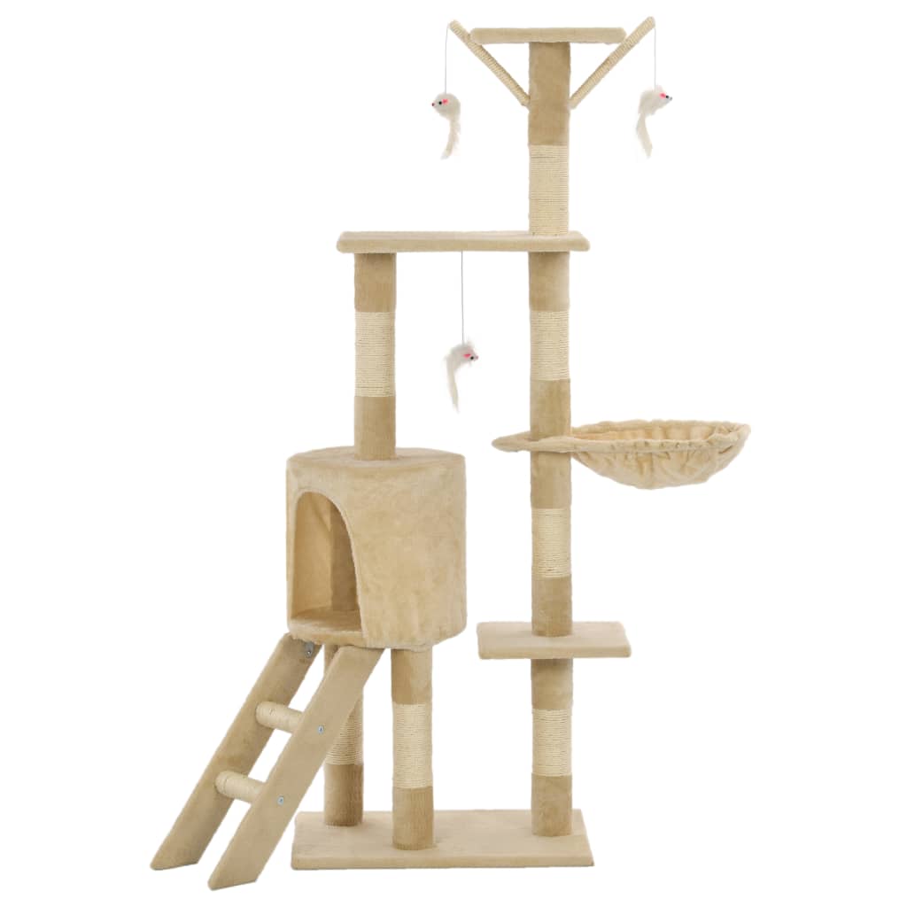 Cat Tree With Sisal Scratching Posts 138 Cm