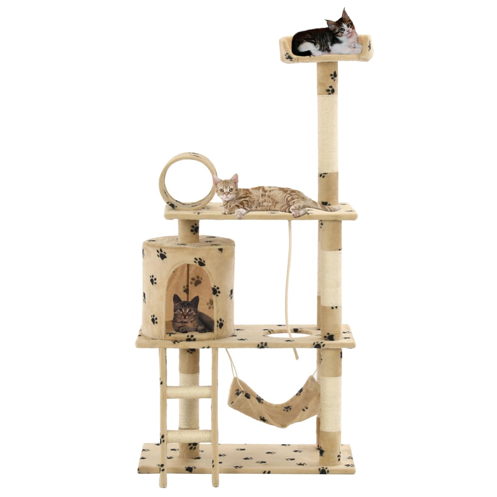 Cat Tree With Sisal Scratching Posts 140 Cm