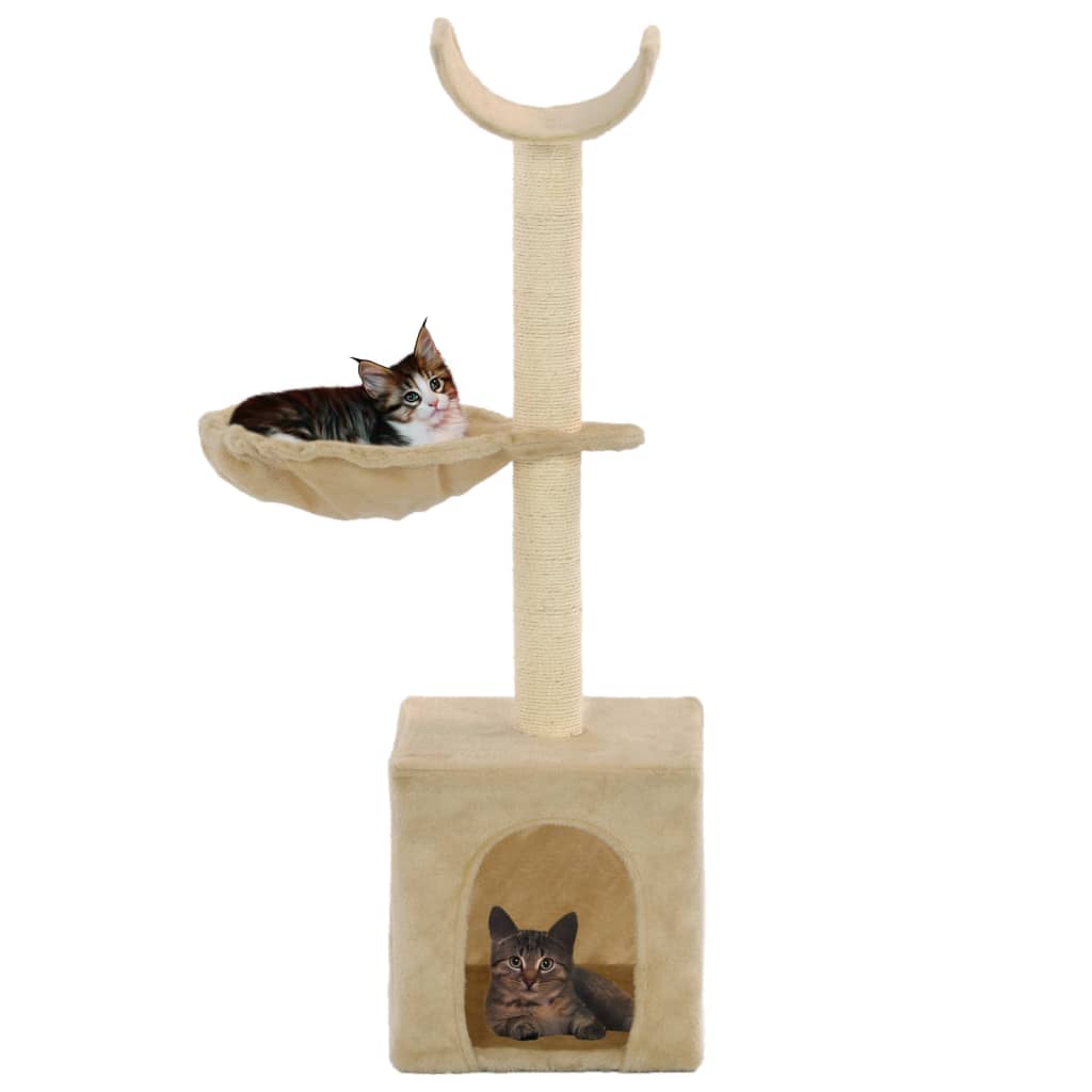 Cat Tree With Sisal Scratching Posts 105 Cm