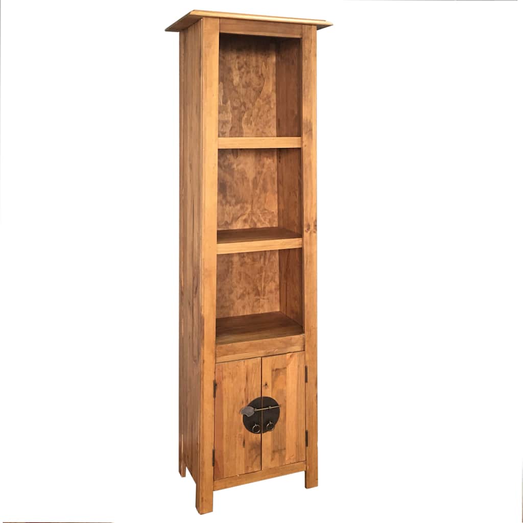 Freestanding Bathroom Cabinet Solid Pinewood 48X32X170 Cm