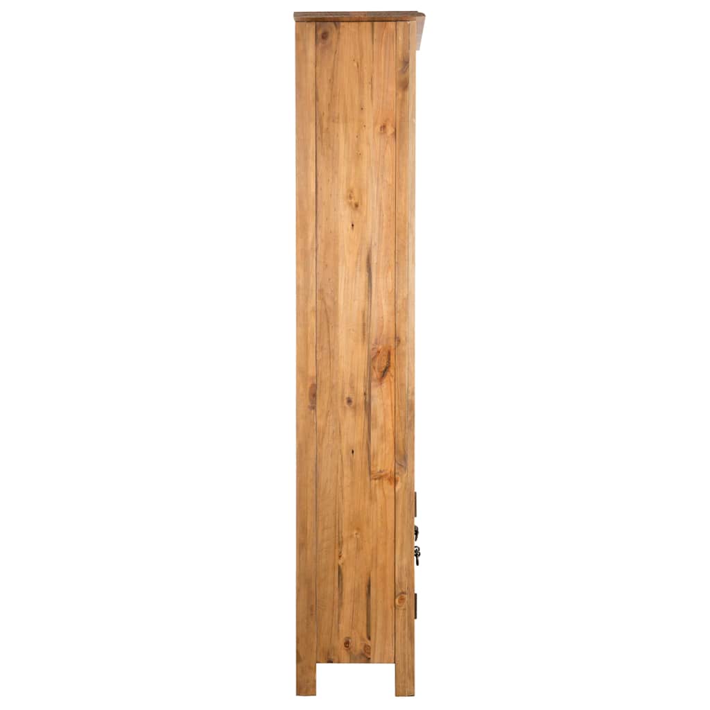 Freestanding Bathroom Cabinet Solid Pinewood 48X32X170 Cm