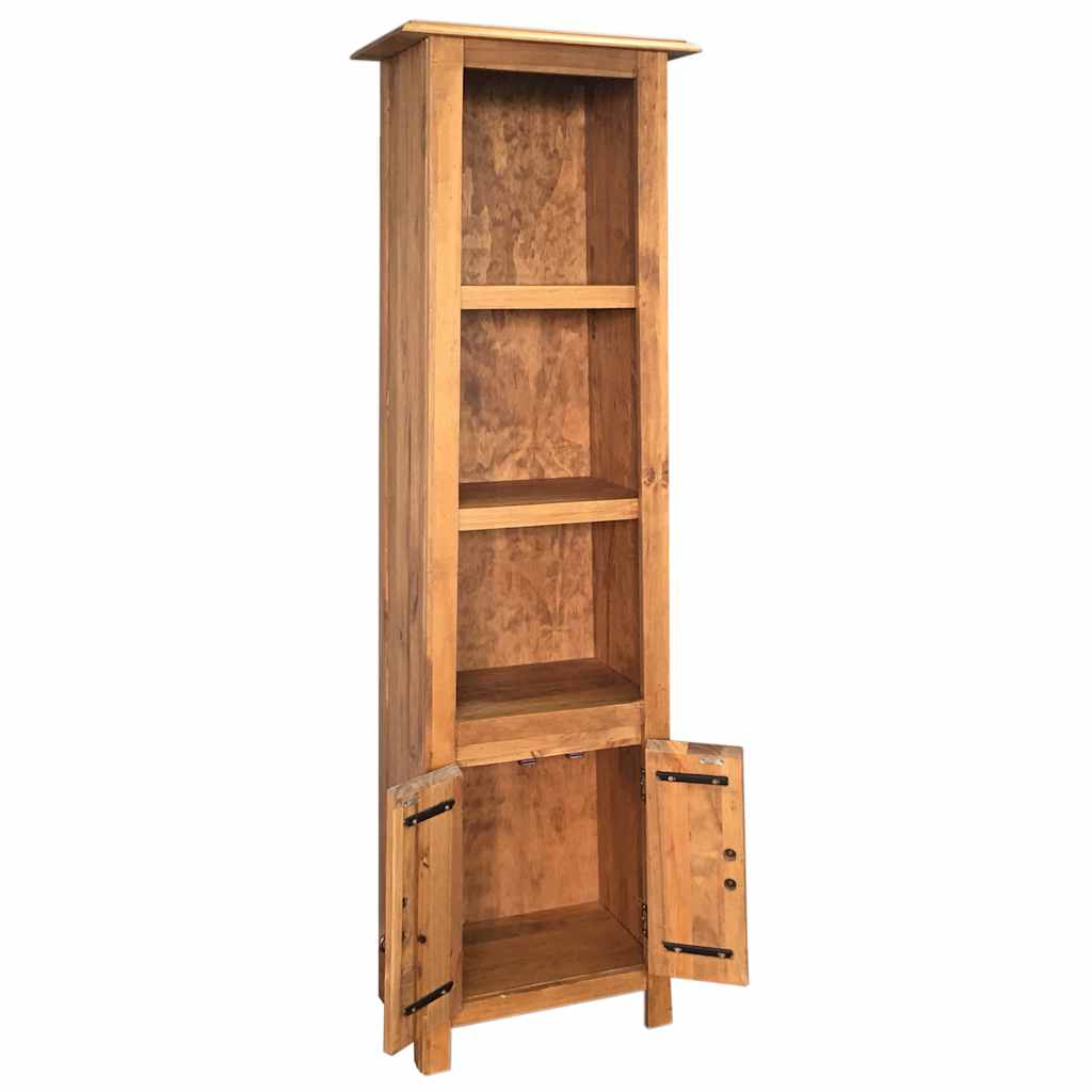 Freestanding Bathroom Cabinet Solid Pinewood 48X32X170 Cm