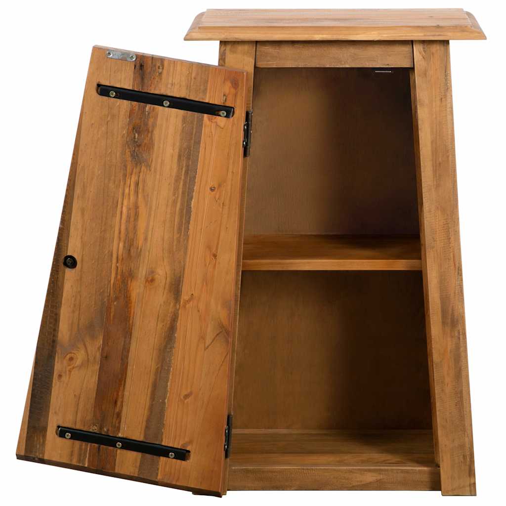 Bathroom Wall Cabinet Solid Pinewood 42X23X70 Cm