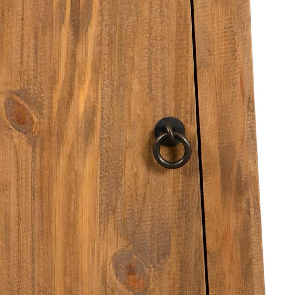 Bathroom Wall Cabinet Solid Pinewood 42X23X70 Cm
