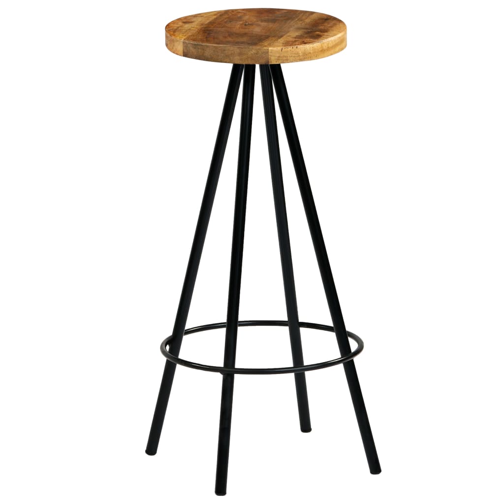 Bar Chairs 4 Pcs Solid Mango Wood