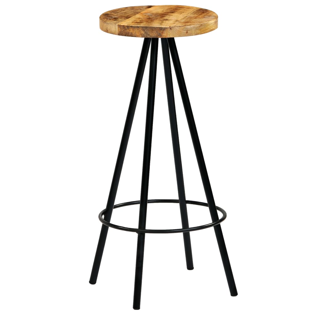 Bar Chairs 4 Pcs Solid Mango Wood