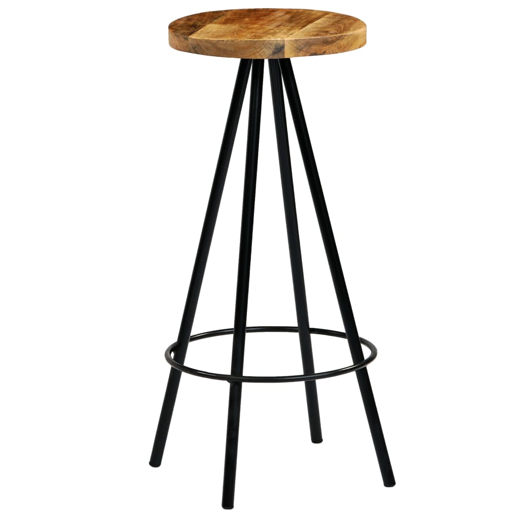 Bar Chairs 4 Pcs Solid Mango Wood