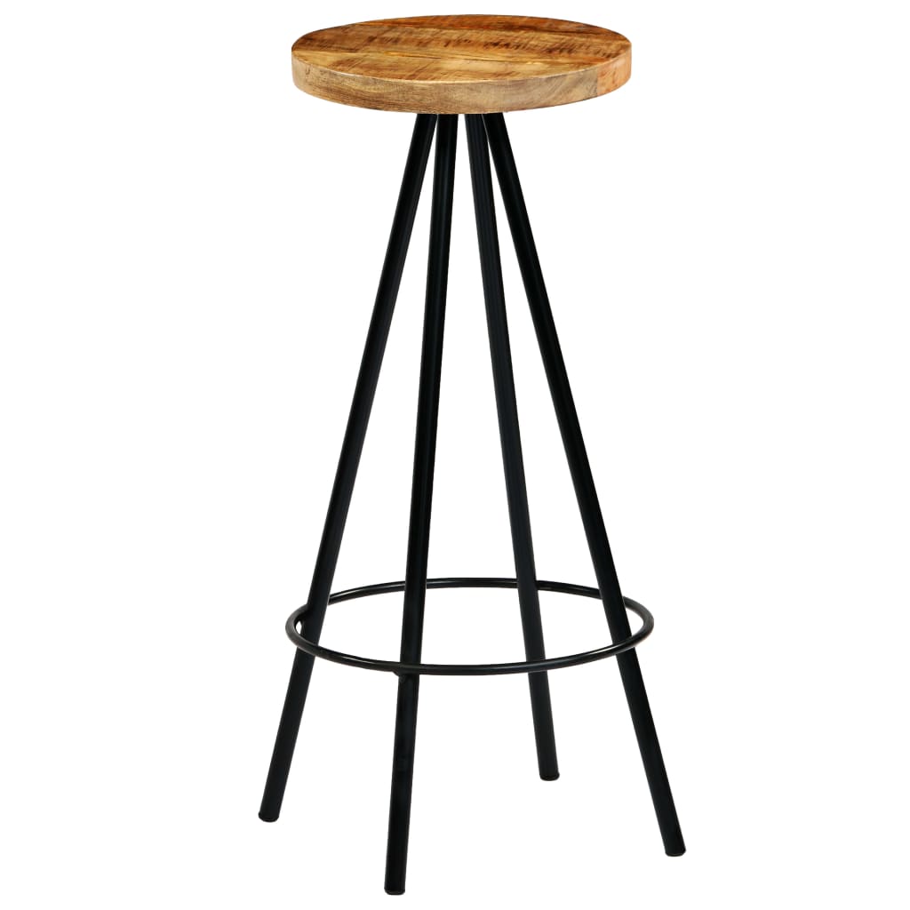Bar Chairs 4 Pcs Solid Mango Wood