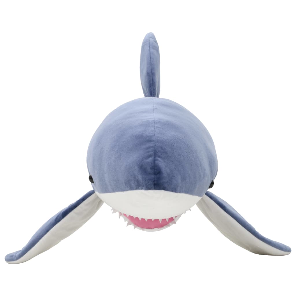 White Shark Cuddly Toy Plush Blue And White